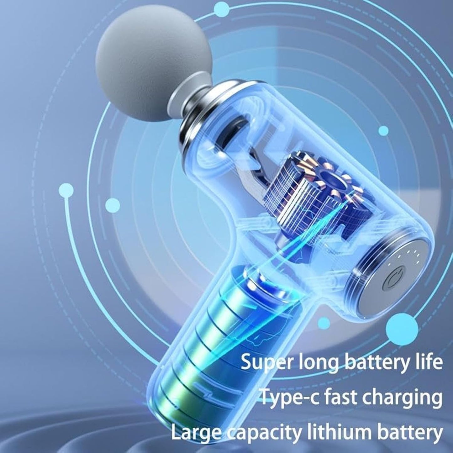 SHOPLINK Massager Machine for Body Pain | Mini Body Massage Gun for Deep Tissue, Muscle & Pain Relief | Handheld, Battery Powered Massager for Neck,...