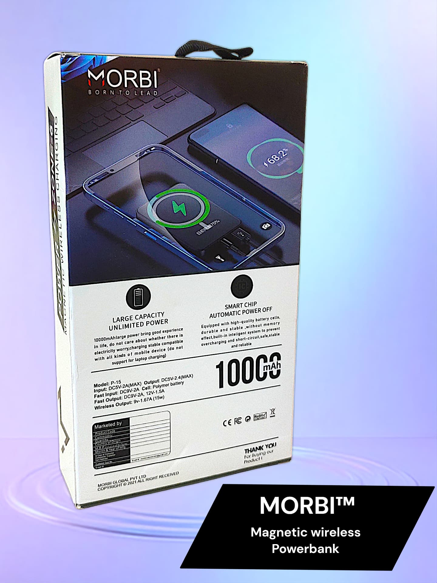 MORBI Magnetic Wireless Power Bank