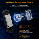 Portronics Cool Pulse Instant Mobile Cooling Fan for Gamer with Radiator Cooling Technology Gaming Accessory Kit (Black, For Android, iOS)
