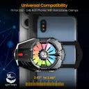 Portronics Cool Pulse Instant Mobile Cooling Fan for Gamer with Radiator Cooling Technology Gaming Accessory Kit (Black, For Android, iOS)