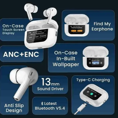 AIRPOD PRO™ ANC & ENC with TOUCH SCREEN ( HOLI SPECIAL OFFER)