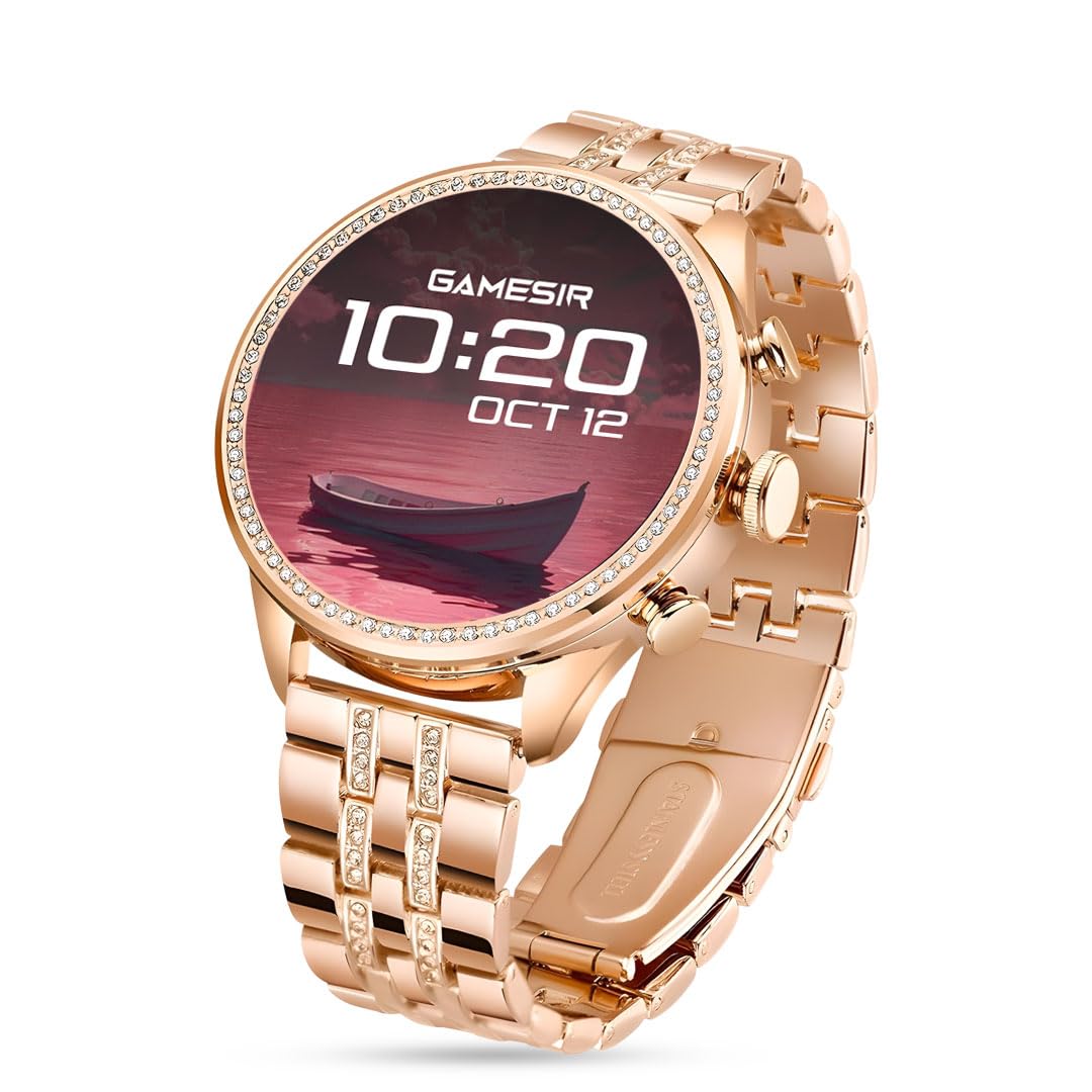 GEN 9 Smartwatch for Women with Metal Strap & HD Display, Bluetooth Calling, 100+ Watch Faces, Health Tracker, Sports Modes & IP67 Waterproof(Rose Gold)