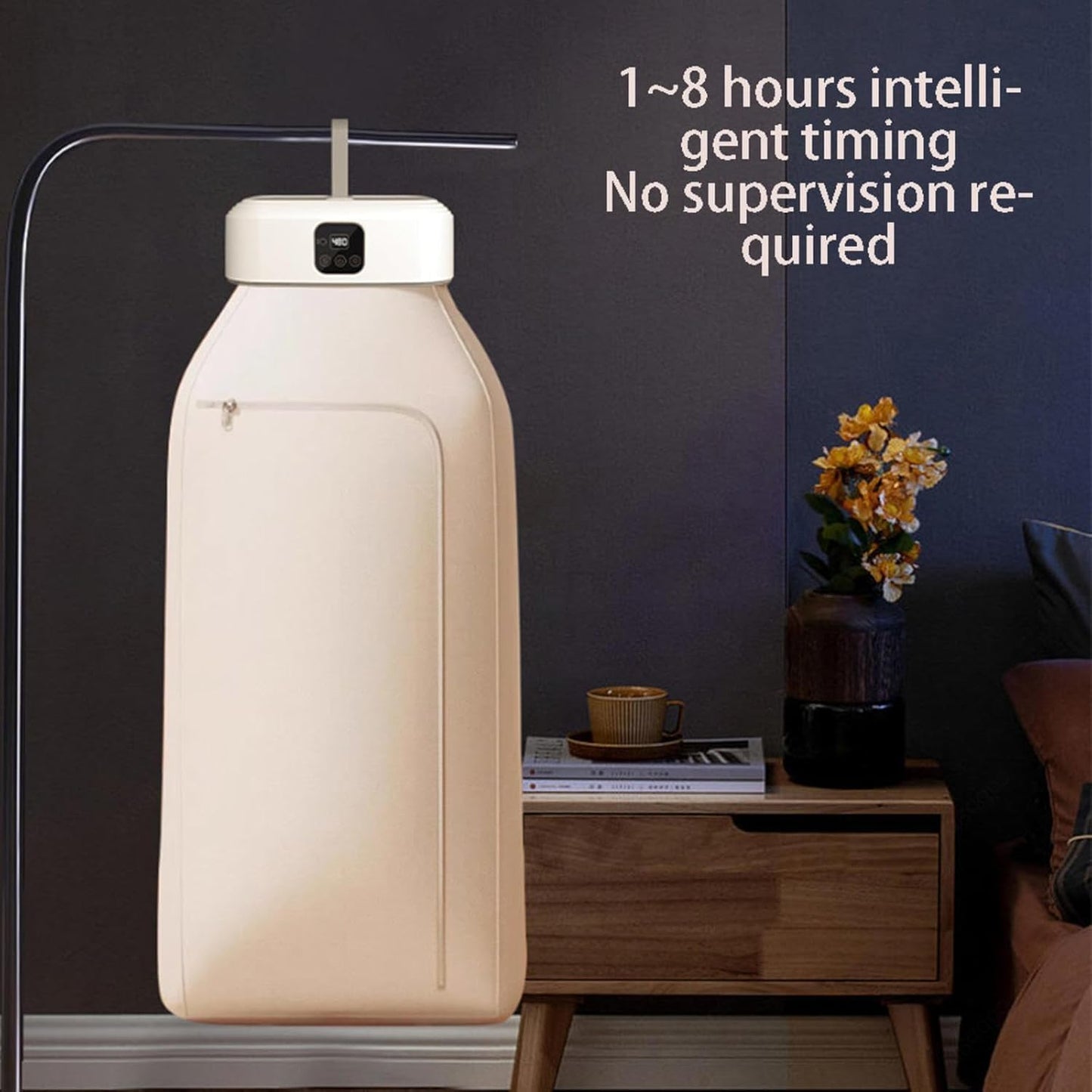 Mini Laundry Dryers with Remote Control,Portable Clothes Dryer,Small Compact Foldable Electric Drying Machine with Dry Bag for Travel,RV,Home,Apartment