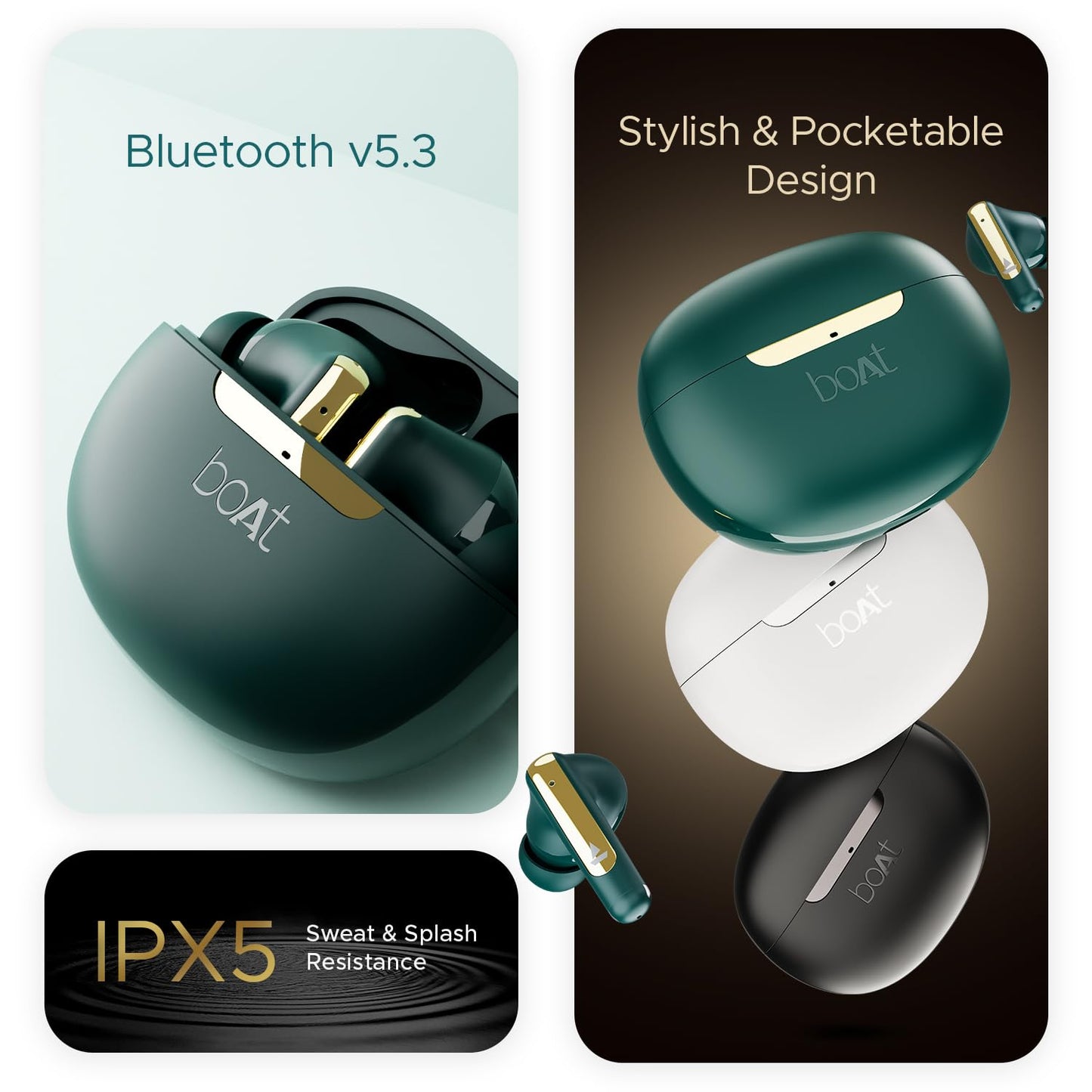 boAt Airdopes 141 ANC,TWS Ear Buds Wireless Earphones with mic.