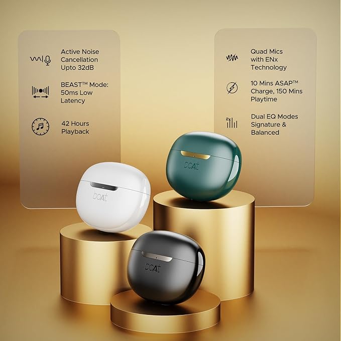 boAt Airdopes 141 ANC,TWS Ear Buds Wireless Earphones with mic.