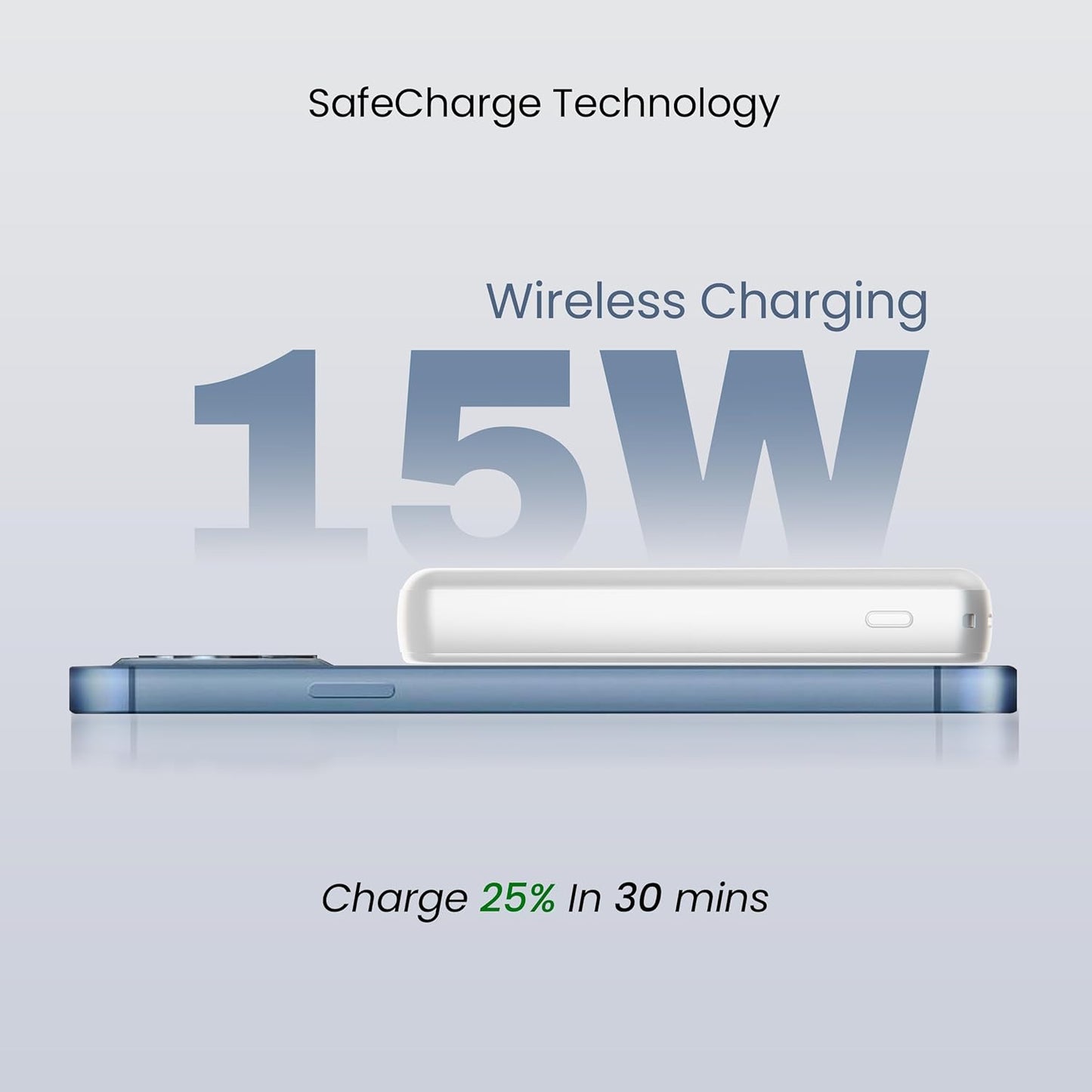 EVM EnMag Ace P0301 10000mAh Power Bank – 15W Wireless Charging, 22.5W Fast Charging, Magnetic Compatible-EVM P0301