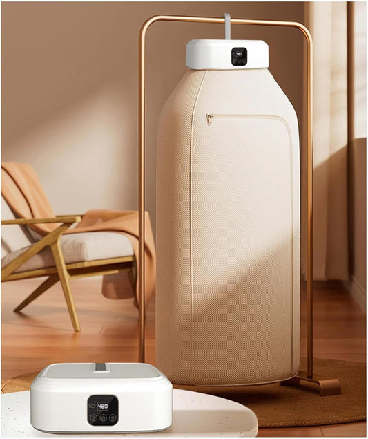 Mini Laundry Dryers with Remote Control,Portable Clothes Dryer,Small Compact Foldable Electric Drying Machine with Dry Bag for Travel,RV,Home,Apartment