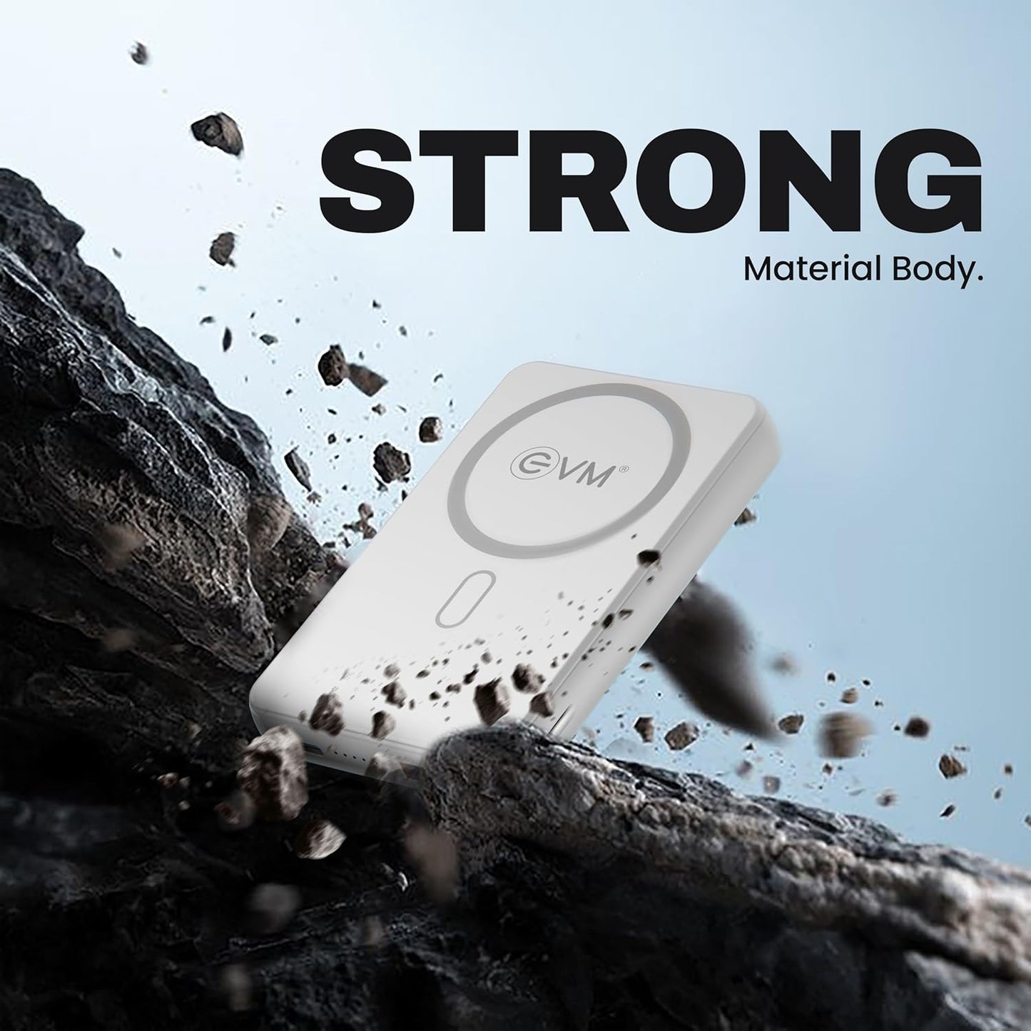 EVM EnMag Ace P0301 10000mAh Power Bank – 15W Wireless Charging, 22.5W Fast Charging, Magnetic Compatible-EVM P0301