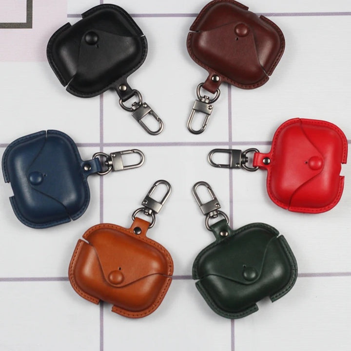 ShopLink Premium Luxury Leather Airpod Case cover