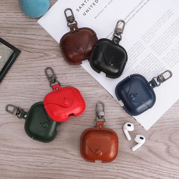ShopLink Premium Luxury Leather Airpod Case cover