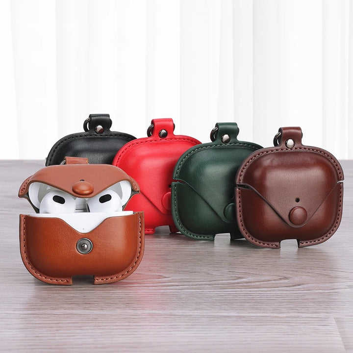 ShopLink Premium Luxury Leather Airpod Case cover