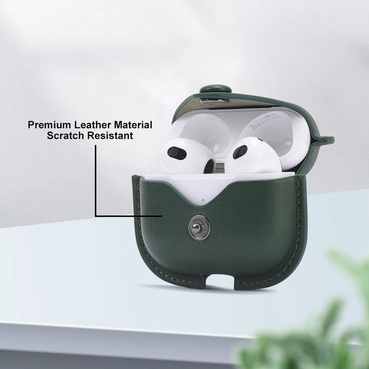 ShopLink Premium Luxury Leather Airpod Case cover