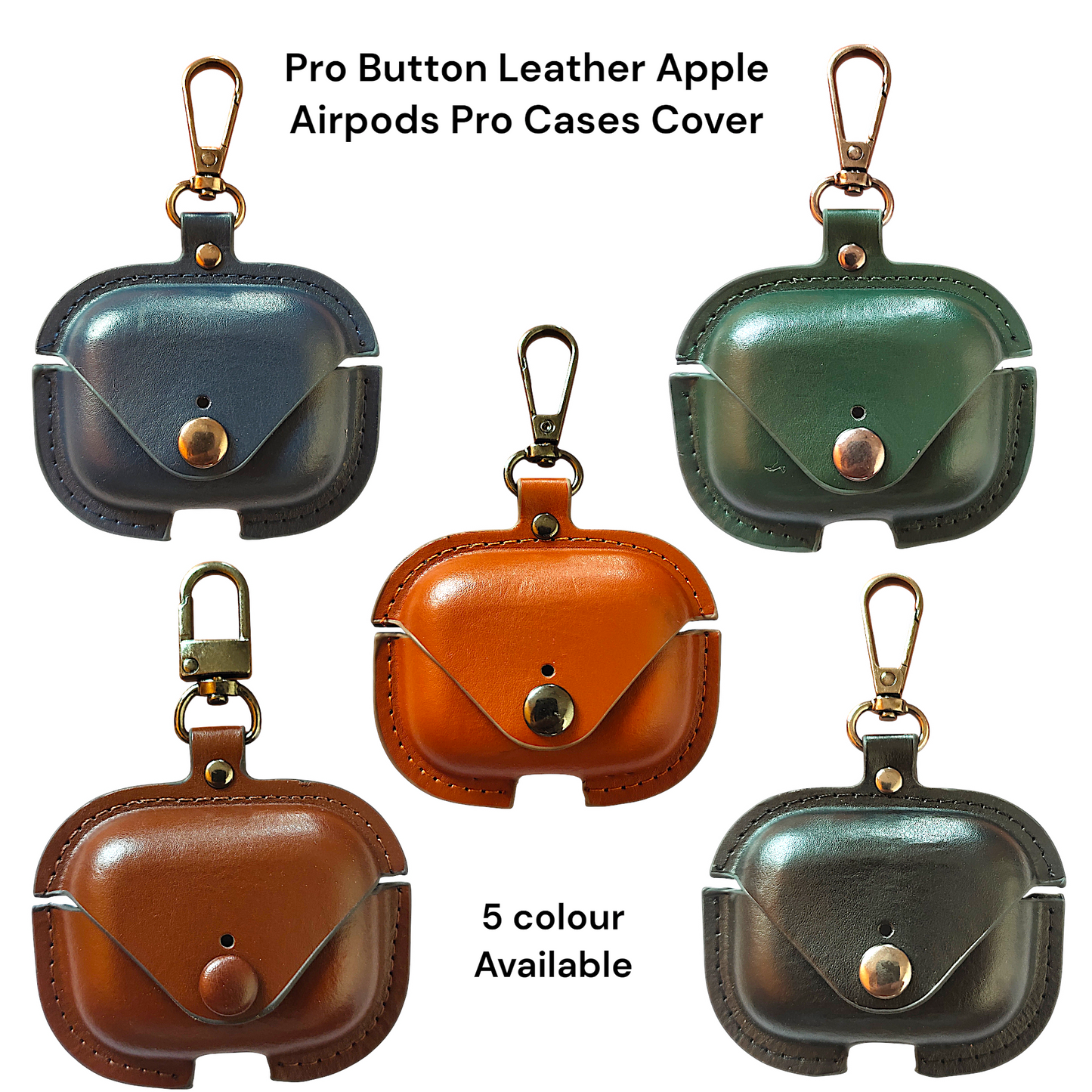 ShopLink Premium Luxury Leather Airpod Case cover