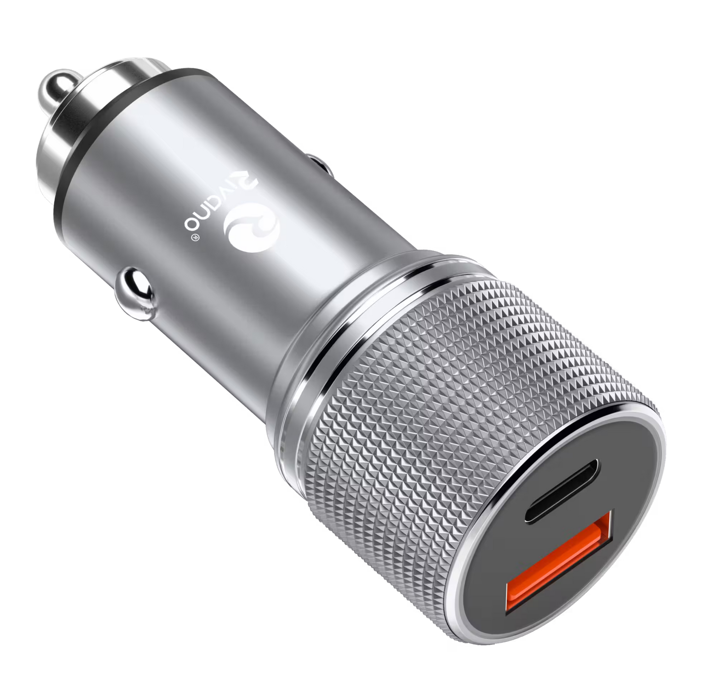 RN CR-08 38W PD + USB Car Charger | Fast Charging for All Protocols | Durable & Tough | Detachable Cable Included