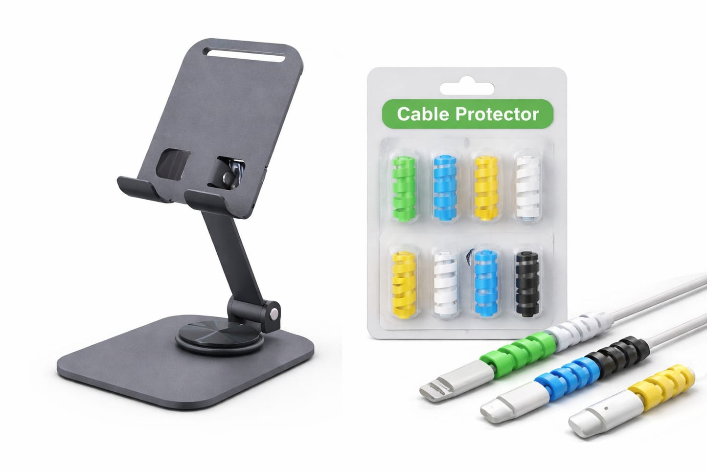 ( 5 IN 1 COMBO ) PREMIUM EARPOD PRO 2nd Gen +  LEATHER COVER + MAGSAFE POWERBANK + PHONE STAND + CABLE PROTECTOR