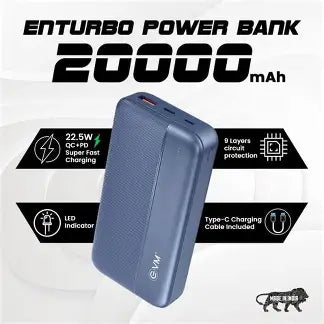 EnTurbo Power Bank 20000mAh 22.5W QC+PD