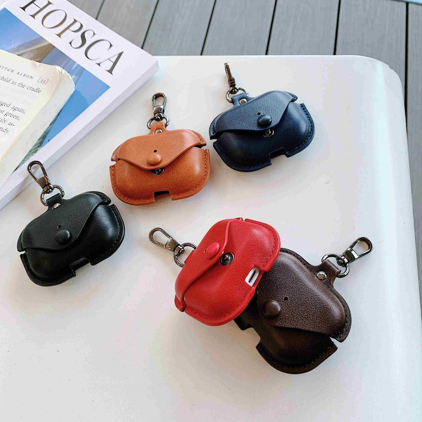 ShopLink Premium Luxury Leather Airpod Case cover